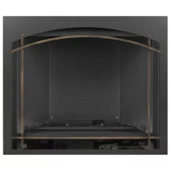 Burnished Brass Arched Iron Element On Arched Metal Whitney Front For Altitude X 36" - Napoleon