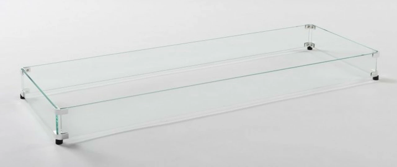 Glass Wind Guard For 12" X 64" Linear Burner - GLASS GUARD-1264 - Outdoor GreatRoom 3 Glass Wind Guard For 12" X 64" Linear Burner - GLASS GUARD-1264 - Outdoor GreatRoom
