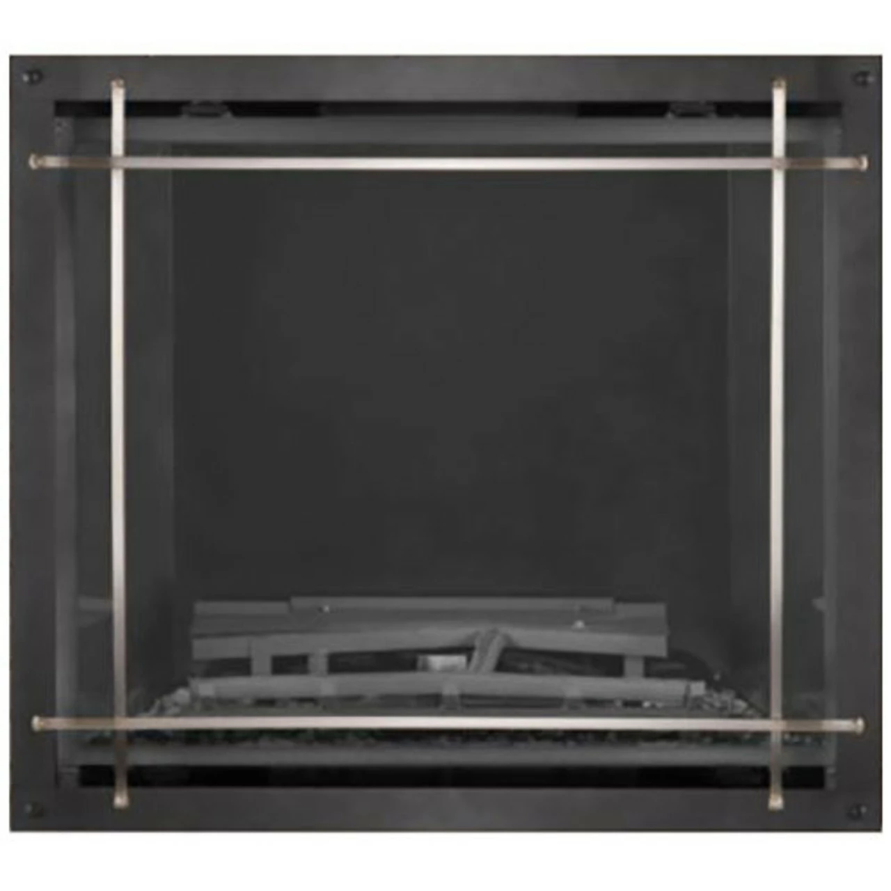 Satin Nickel Straight Element On Rubbed Bronze Denali Front For Elevation X 42" - Napoleon 3 Satin Nickel Straight Element On Rubbed Bronze Denali Front For Elevation X 42" - Napoleon