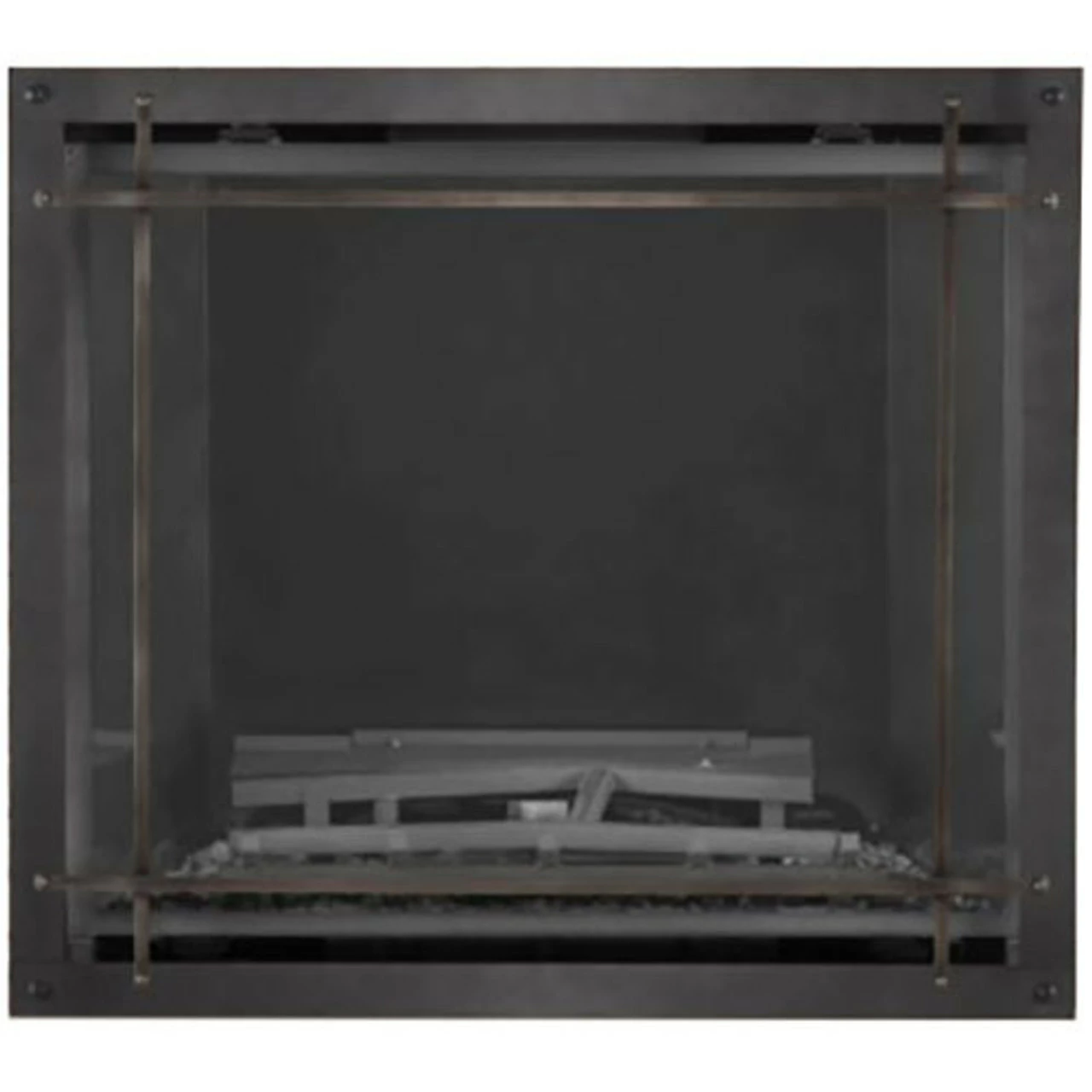 Antique Pewter Straight Element On Rubbed Bronze Denali Front For Elevation X 42" - Napoleon 3 Antique Pewter Straight Element On Rubbed Bronze Denali Front For Elevation X 42" - Napoleon