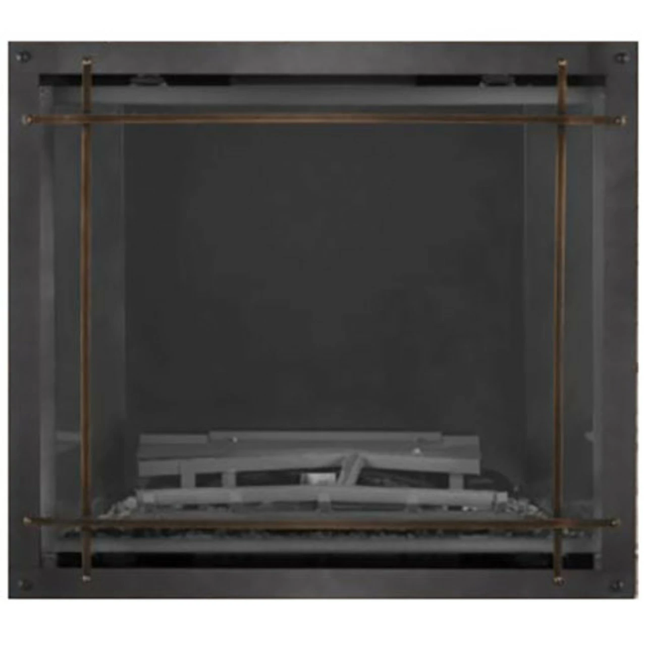 Burnished Brass Straight Element On Rubbed Bronze Denali Front For Elevation X 42" - Napoleon 3 Burnished Brass Straight Element On Rubbed Bronze Denali Front For Elevation X 42" - Napoleon