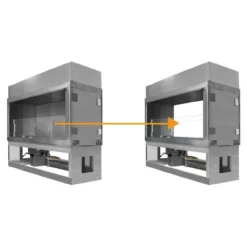72" Kalea Bay - See-Through Conversion Kit | Firegear
