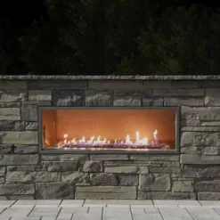 72" Kalea Bay | LED Models -Outdoor Linear Gas Fireplace | Firegear