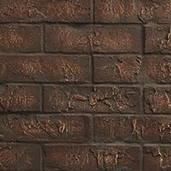 Traditional 35" Cottage Red Brick Interior Panels For Ruby Inserts | Majestic