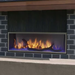 Lanai 48" Outdoor Linear See-Through Vent Free Gas Fireplace | Majestic