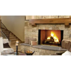 Biltmore 50" Radiant Wood Burning Fireplace W/Herringbone Brick Pattern | Majestic -AMS FIREPLACE Sales 2 22848.1661534009