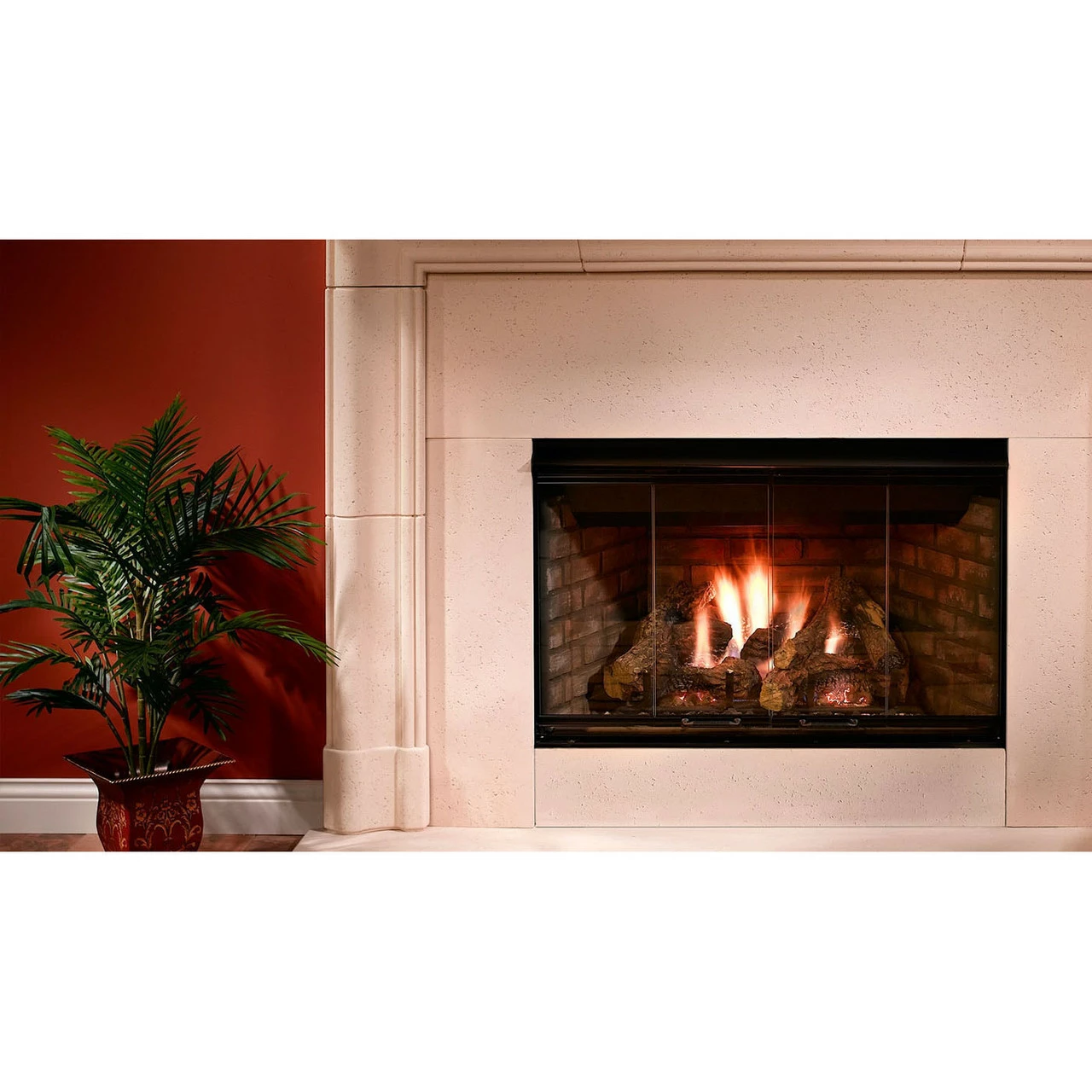 Reveal 42" Open Hearth B-Vent Gas Fireplace | Majestic 4 Reveal 42" Open Hearth B-Vent Gas Fireplace | Majestic - Image 2