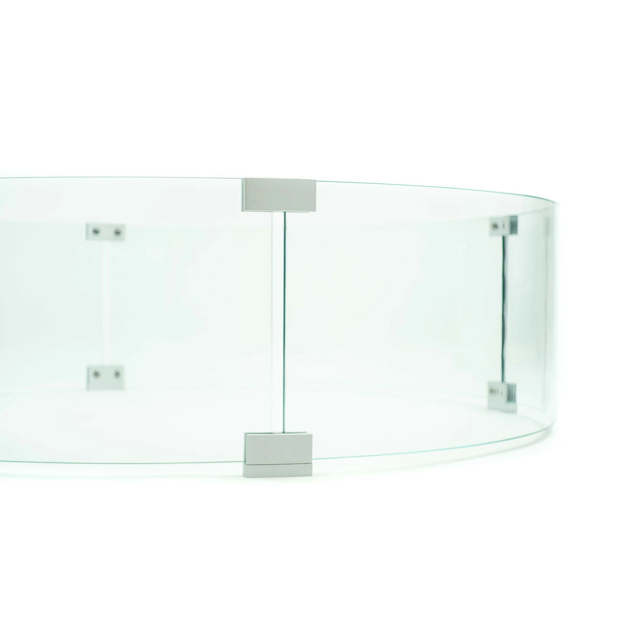AMS Fire Pit Table Round Glass Wind Guard - 1/4" Thick Glass - Fire Flame Guard 4 AMS Fire Pit Table Round Glass Wind Guard - 1/4" Thick Glass - Fire Flame Guard - Image 2