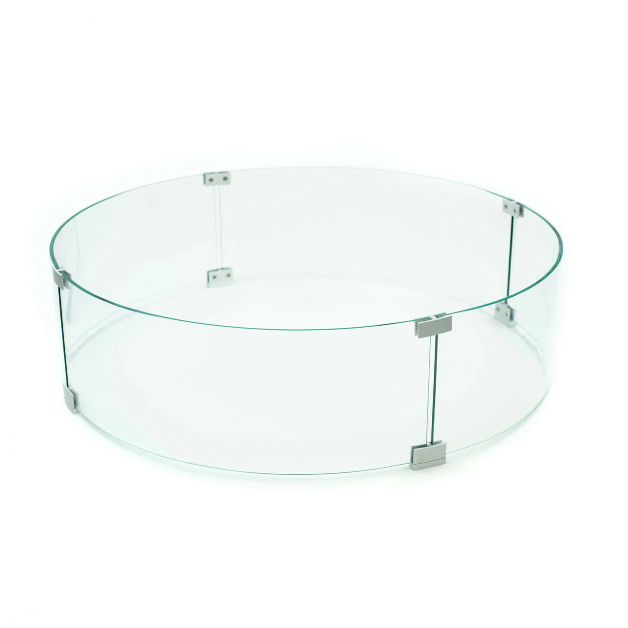 AMS Fire Pit Table Round Glass Wind Guard - 1/4" Thick Glass - Fire Flame Guard 3 AMS Fire Pit Table Round Glass Wind Guard - 1/4" Thick Glass - Fire Flame Guard