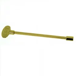 HPC 8 Inch Polished Brass Replacement Key With Universal Socket