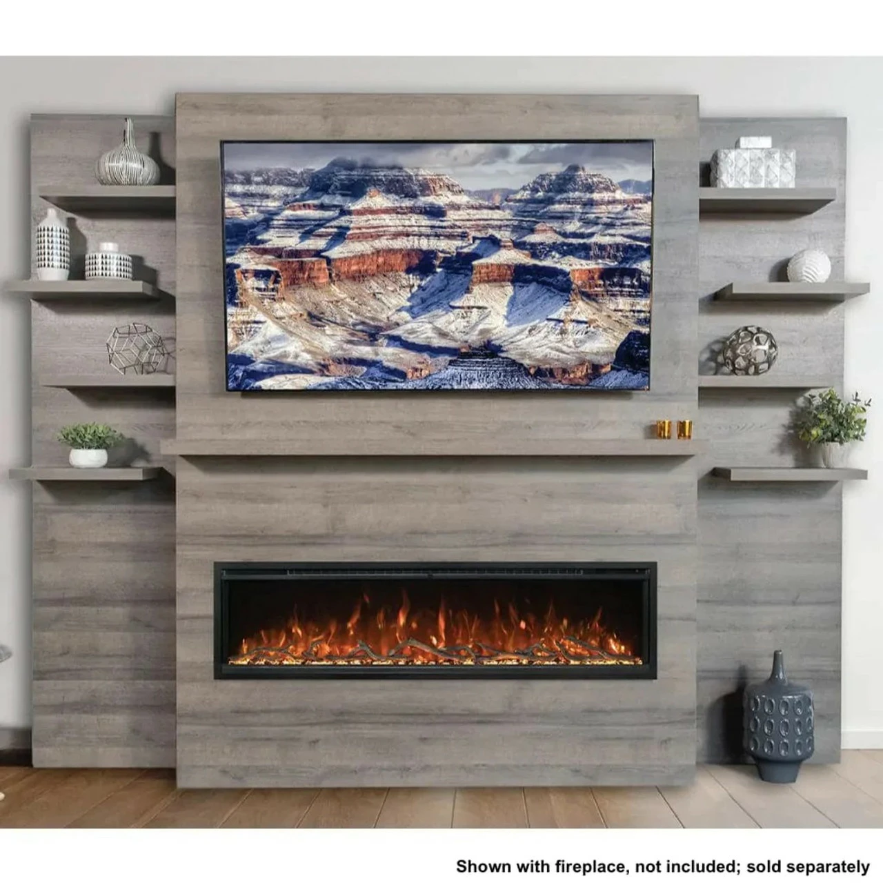 Allwood Fireplace Wall System For Spectrum Slimline 60" Fireplace - Modern Flames 4 Allwood Fireplace Wall System For Spectrum Slimline 60" Fireplace - Modern Flames - Image 2