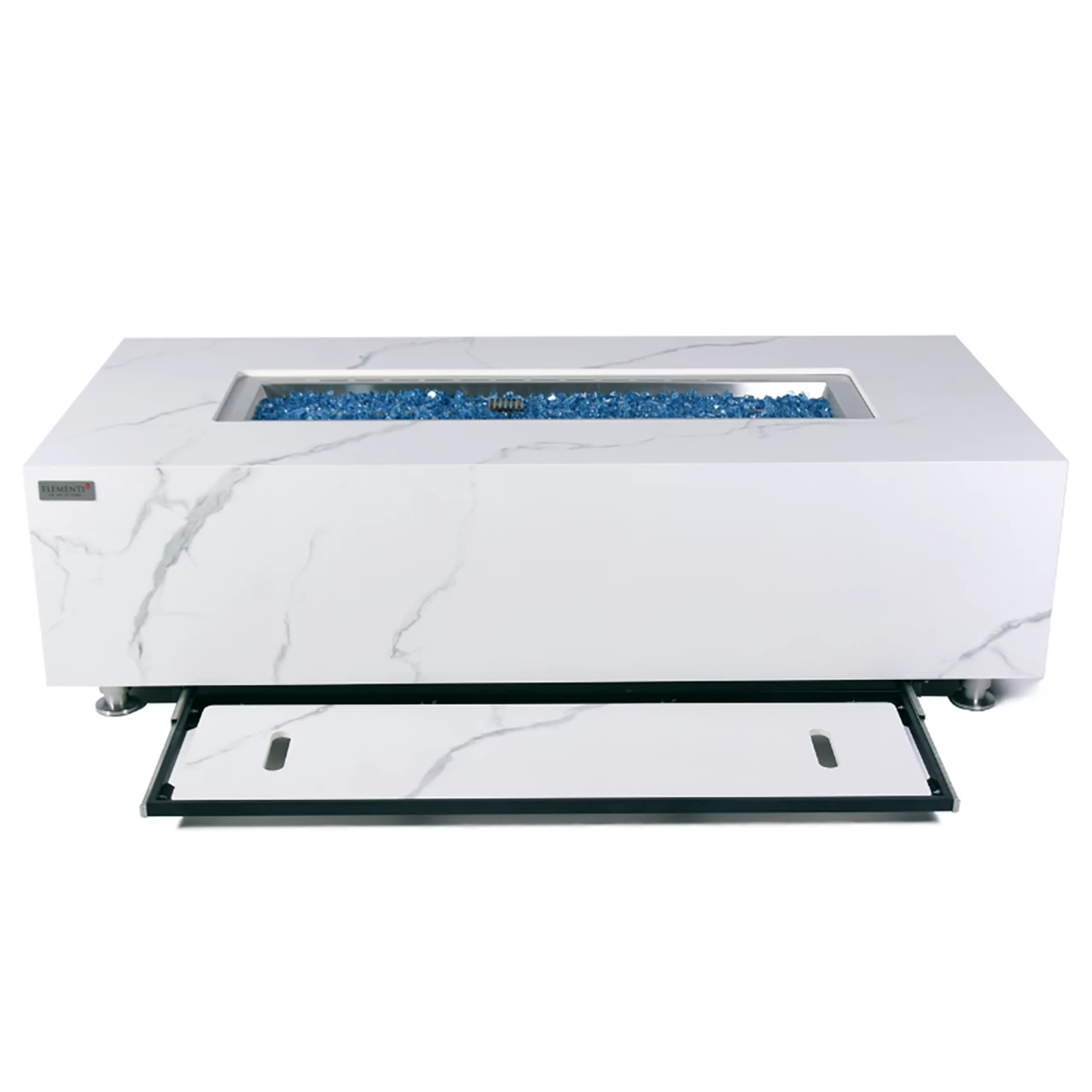 Elementi Plus Carrara Marble Porcelain Fire Table 11 Elementi Plus Carrara Marble Porcelain Fire Table - Image 9