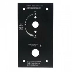 6.38" X 3.5" Control Panel For Crystal Fire Plus Gas Burners VCSV-CP - The Outdoor GreatRoom