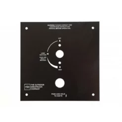 6.38" X 6.38" Control Panel For Crystal Fire® Plus Burners VCSV-CP-SQ- The Outdoor GreatRoom