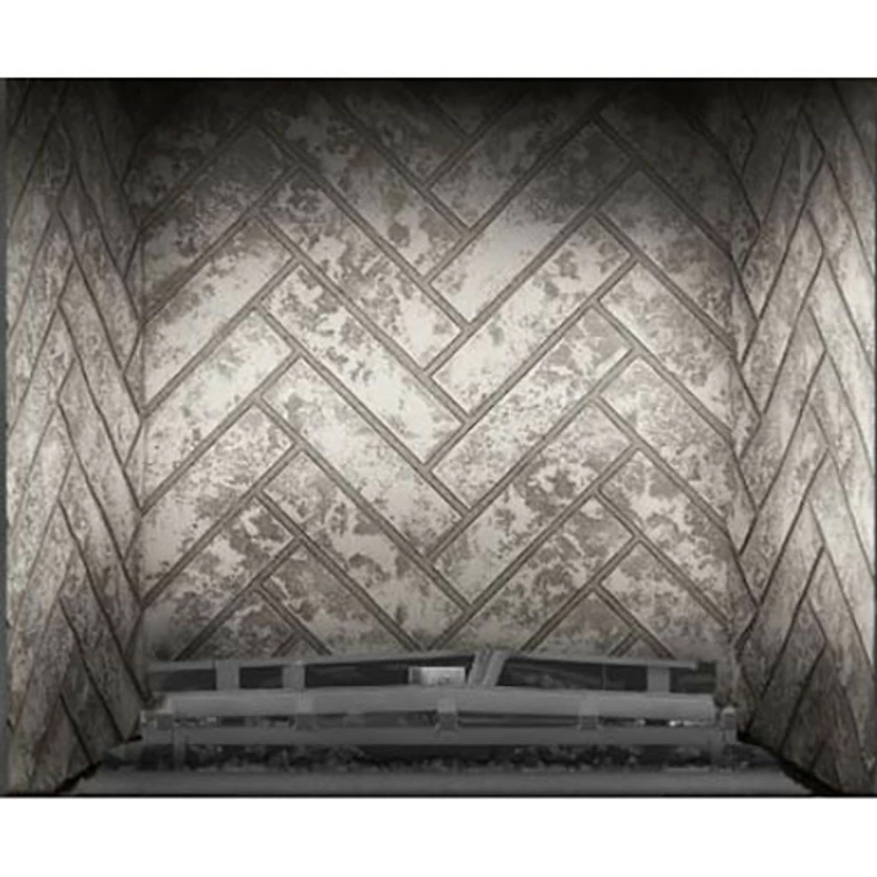 Glacier Herringbone Brick Panel For Elevation X 42" Fireplace - Napoleon 3 Glacier Herringbone Brick Panel For Elevation X 42" Fireplace - Napoleon