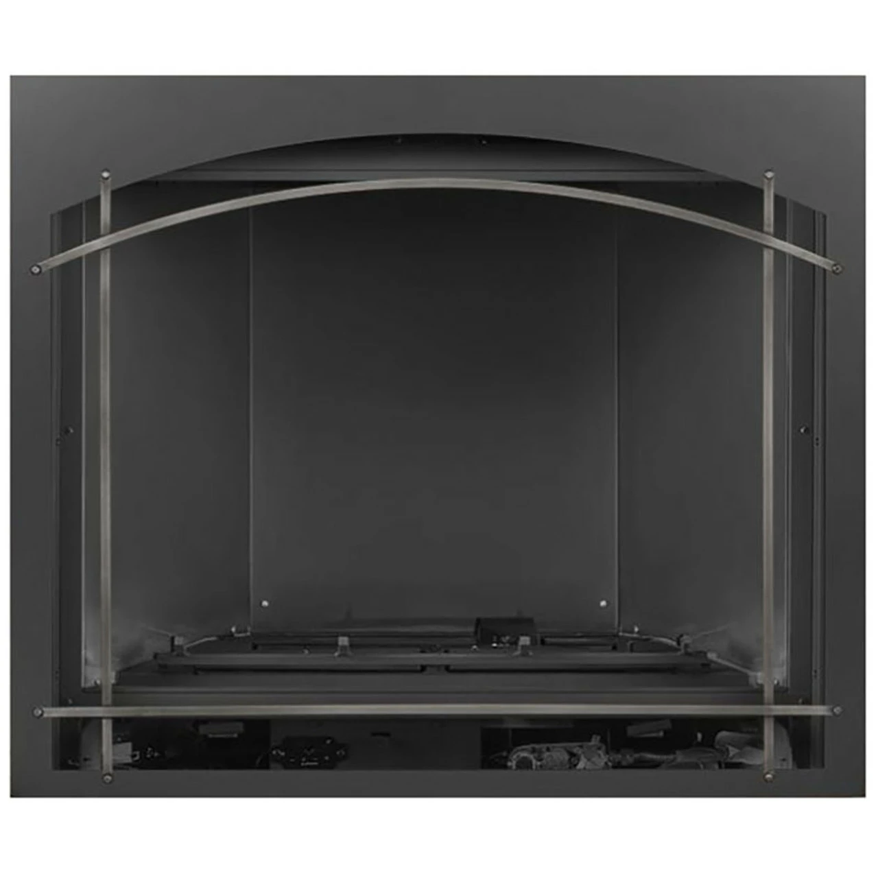 Antique Pewter Arched Iron Element On Arched Metal Whitney Front For Altitude X 42" - Napoleon 3 Antique Pewter Arched Iron Element On Arched Metal Whitney Front For Altitude X 42" - Napoleon