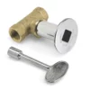 American Fireglass AFG-KEYVALVE 1/2" Key Valve With Chrome Cover Plate - Standard Capacity