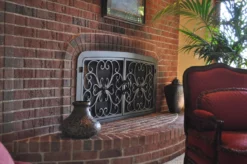 Valencia Arched Fireplace Door - Wrought Iron -AMS FIREPLACE Sales Amy 2 b 35005.1582063792