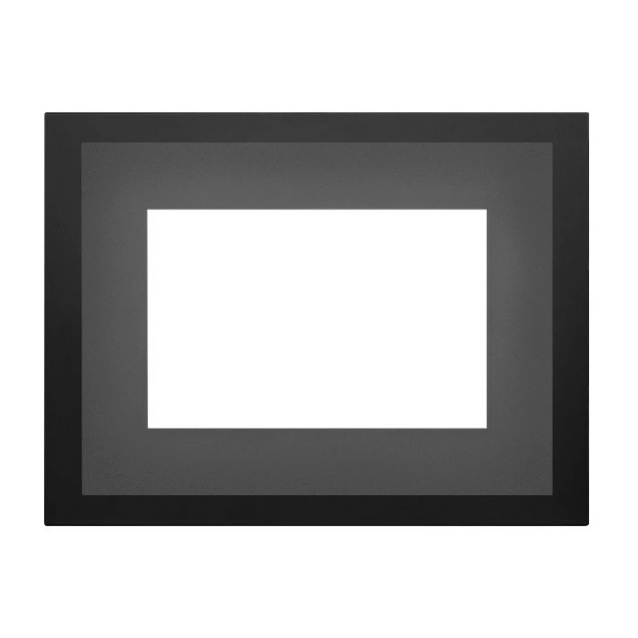 Gun Metal Large 4 Sided Faceplate On Black Large 4 Sided Backerplate For Oakville X4 Fireplace Insert - Napoleon 3 Gun Metal Large 4 Sided Faceplate On Black Large 4 Sided Backerplate For Oakville X4 Fireplace Insert - Napoleon