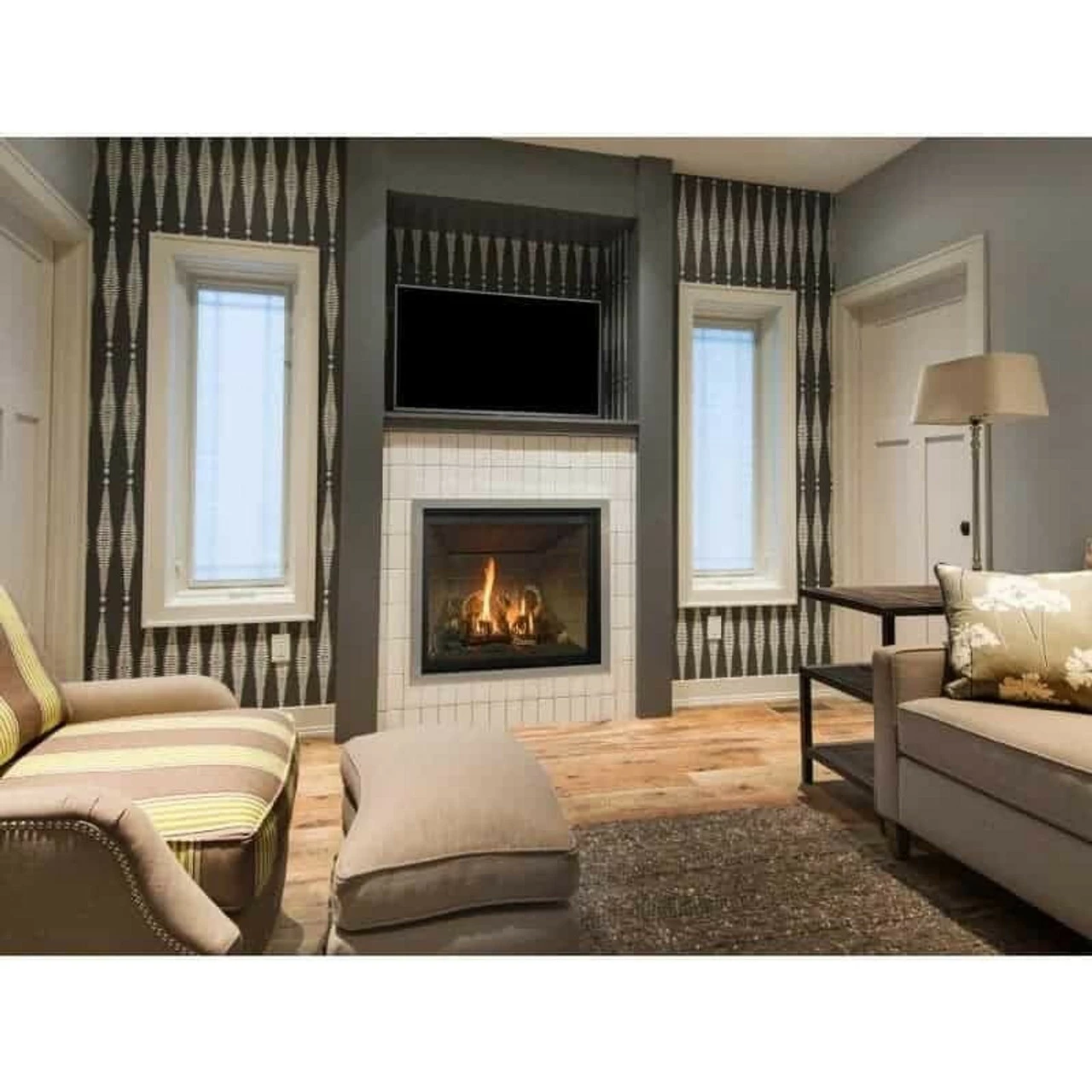 Bayport 36" Log Gas Fireplace - Kozy Heat 4 Bayport 36" Log Gas Fireplace - Kozy Heat - Image 2