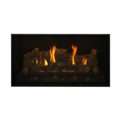 Bellingham 44 Rectangular Gas Fireplace - Kozy Heat 11 Bellingham 44 Rectangular Gas Fireplace - Kozy Heat -AMS FIREPLACE Sales Bellingham44 Blk Glass Refractory Panels Kozy Heat web 42719.1605550336