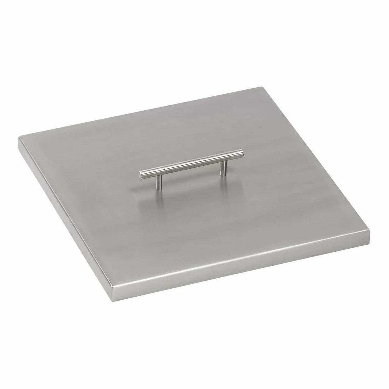 Square Fire Pit Pan Cover - Stainless Steel 3 Square Fire Pit Pan Cover - Stainless Steel