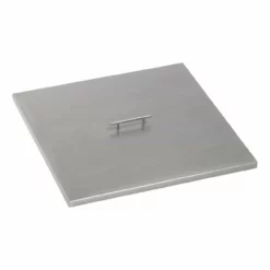 Square Fire Pit Pan Cover - Stainless Steel 9 Square Fire Pit Pan Cover - Stainless Steel -AMS FIREPLACE Sales CV SQP 24 91651.1623085885