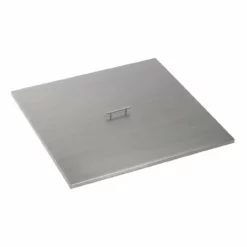 Square Fire Pit Pan Cover - Stainless Steel 11 Square Fire Pit Pan Cover - Stainless Steel -AMS FIREPLACE Sales CV SQP 36 26874.1623085885