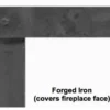 Forged Iron Front Distress Pewter 3-in. - American Hearth -AMS FIREPLACE Sales DFF48FPD MainImage 35261.1598651629