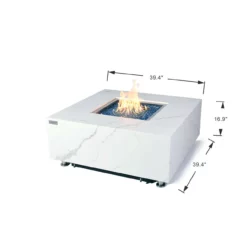 Elementi Plus Bianco Marble Porcelain Fire Table -AMS FIREPLACE Sales DSC 6971 1 55114.1675360723