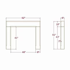 The Dylan - Concrete Fireplace Surround 13 The Dylan - Concrete Fireplace Surround -AMS FIREPLACE Sales Dylan specs 19182.1615314281