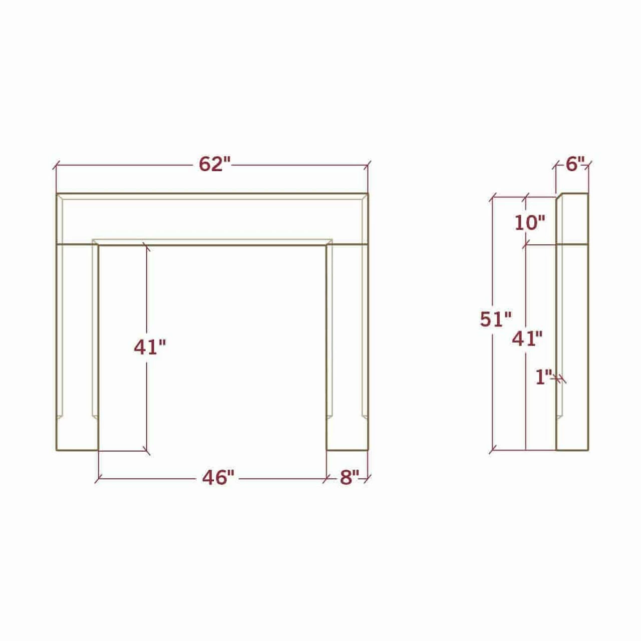 The Dylan - Concrete Fireplace Surround 7 The Dylan - Concrete Fireplace Surround - Image 5