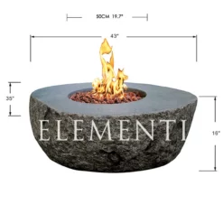 Elementi Boulder Fire Table 43" X 35" 8 Elementi Boulder Fire Table 43" X 35" -AMS FIREPLACE Sales ELEMENTI OFG110 BOULDER FIRE TABLE chi cun mei 1 71427.1675211667