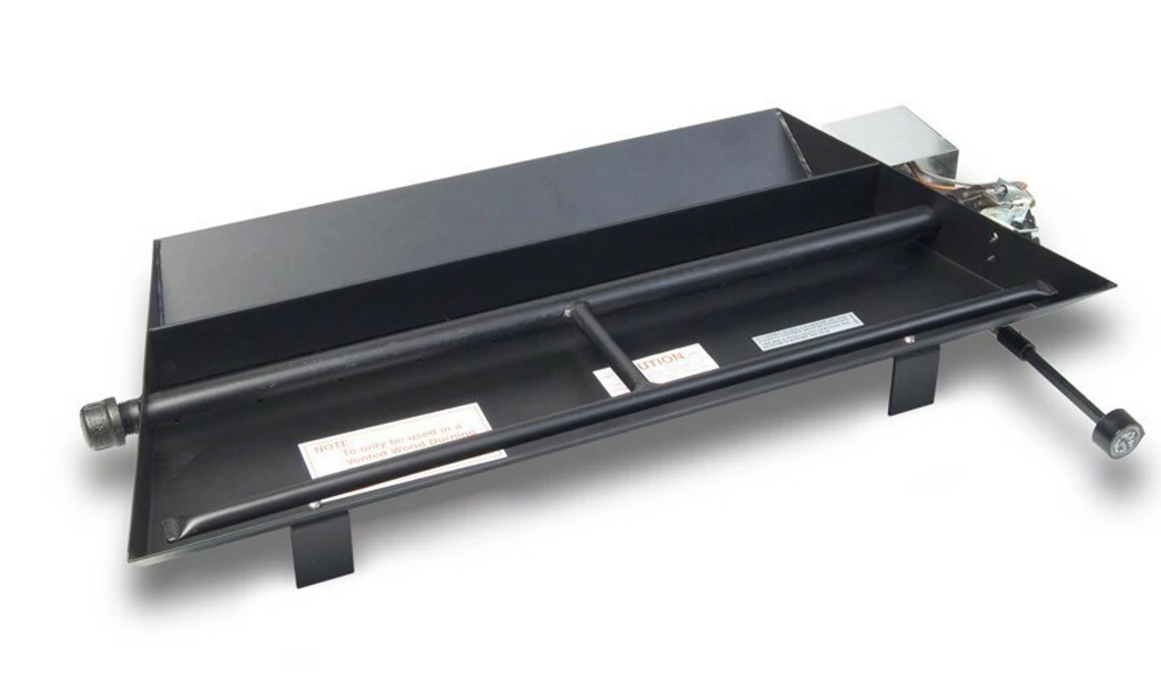 Real Fyre P45-24-AP ANSI Pan Burner With Manual Valve And Standing Pilot 24" - Liquid Propane 3 Real Fyre P45-24-AP ANSI Pan Burner With Manual Valve And Standing Pilot 24" - Liquid Propane