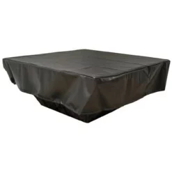 HPC Rectangular 102" X 40" Black Vinyl Fire Pit Cover