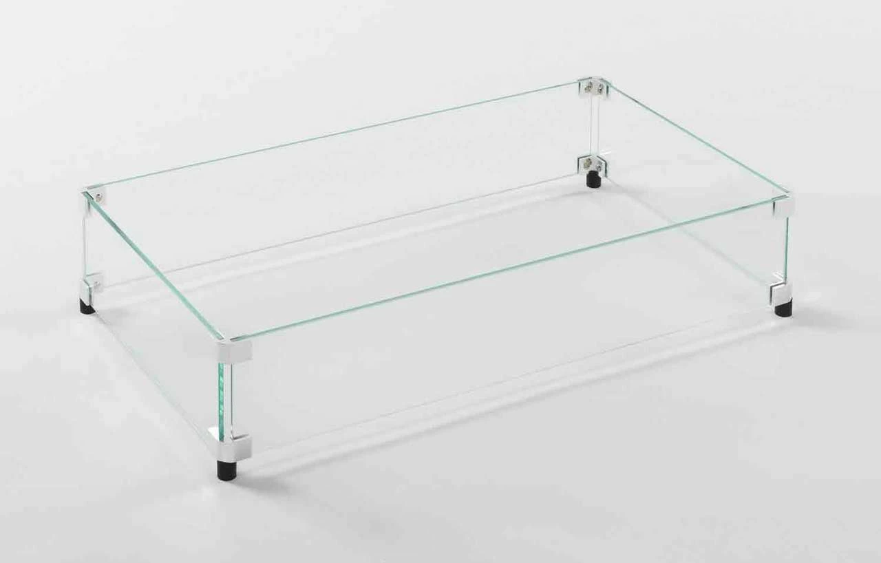12" X 24" Outdoor GreatRoom Glass Wind Guard For Rectangular 1224 Burners - GLASS GUARD-1224 5 12" X 24" Outdoor GreatRoom Glass Wind Guard For Rectangular 1224 Burners - GLASS GUARD-1224 - Image 3