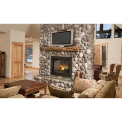 Ascent Multi-View See Through Fireplace With Log Set Burner Assembly - Napoleon
