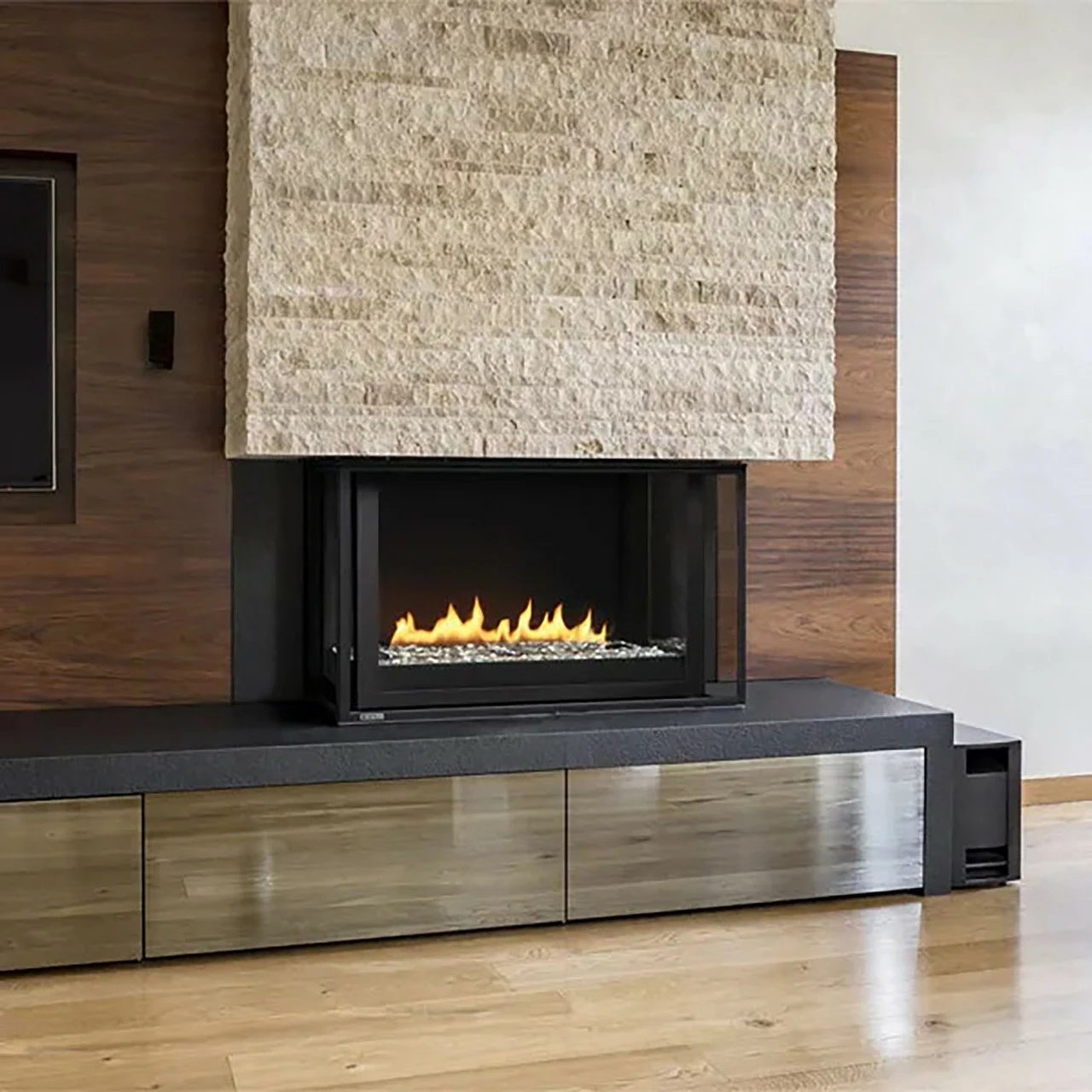 Divine Bay Contemporary Fireplace - Montigo 4 Divine Bay Contemporary Fireplace - Montigo - Image 2