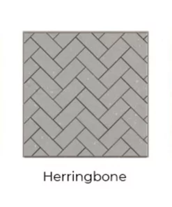 Herringbone Black Isokern Firebricks SPLIT Brick 370 Count - SPLIT-BK-370H