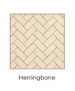 Herringbone Cream Isokern Firebricks SPLIT Brick 420 Count - 15422001-420H