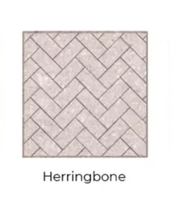 Herringbone Grey Isokern Firebricks SPLIT Brick 260 Count- FIG7605SMI-260H