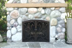 Orchid Arched Fireplace Door - Wrought Iron 9 Orchid Arched Fireplace Door - Wrought Iron -AMS FIREPLACE Sales IMG 3982 89329.1582064347