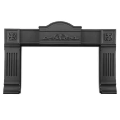 Cast Iron Metallic Black Surround With Adapter Kit For Inspiration Fireplace Insert - Napoleon