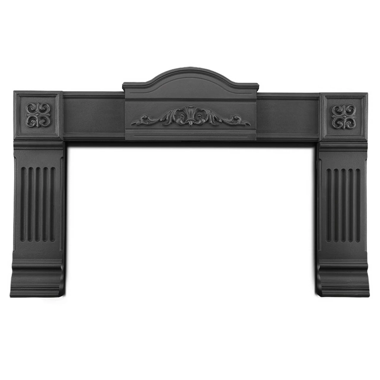 Cast Iron Metallic Black Surround With Adapter Kit For Inspiration Fireplace Insert - Napoleon 3 Cast Iron Metallic Black Surround With Adapter Kit For Inspiration Fireplace Insert - Napoleon
