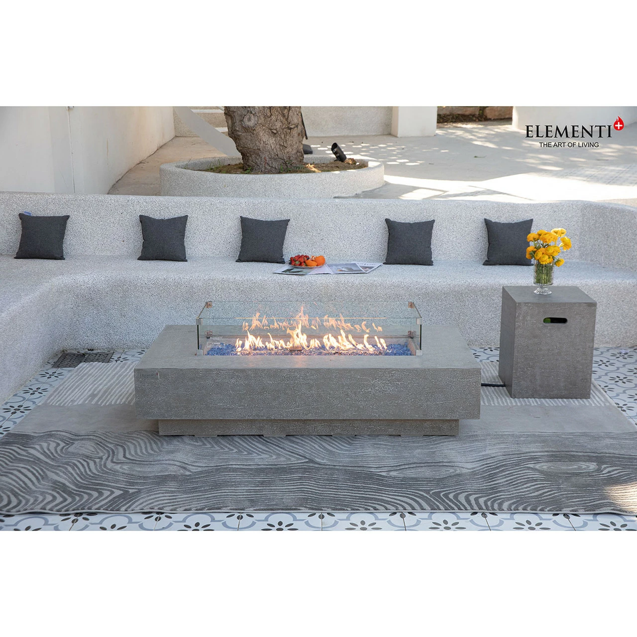 Elementi Plus Riviera Sandstone Fire Table 4 Elementi Plus Riviera Sandstone Fire Table - Image 2