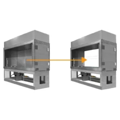 36" Kalea Bay - See-Through Conversion Kit | Firegear