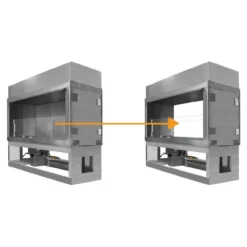 48" Kalea Bay NON-LED - See-Through Conversion Kit | Firegear