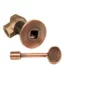 HPC 1/2" Antique Copper Angle Decorative Key Valve Kit