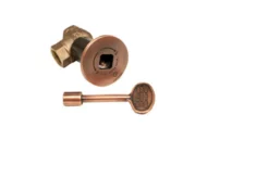 HPC 1/2" Antique Copper Angle Decorative Key Valve Kit
