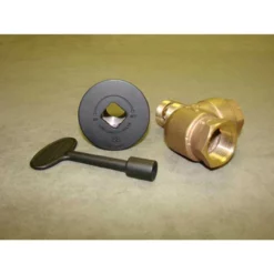 HPC 3/4" High Capacity Flat Black Angle Decorative Key Valve Kit
